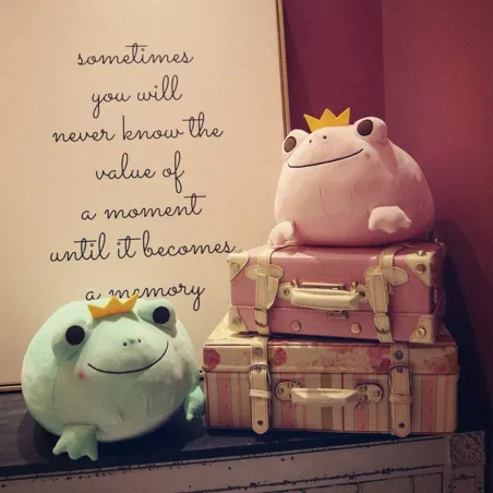 Frog with a crown - plush toy / pillowCuddly toys