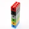 Building blocks shaped pencil sharpener - plastic - 10 piecesPencil sharpeners