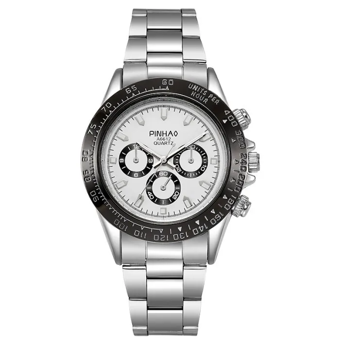 RelojesReloj de cuarzo de lujo - acero inoxidable