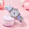 RelojReloj de cuarzo para niños - correa de silicona con unicornio
