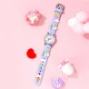 RelojReloj de cuarzo para niños - correa de silicona con unicornio