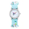 RelojReloj de cuarzo para niños - correa de silicona con unicornio