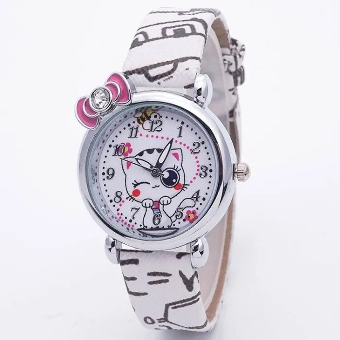 RelojReloj de cuarzo para niños - diseño de gato