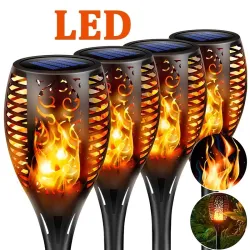Iluminación solarLámpara solar LED - antorcha con luz parpadeante - resistente al agua