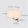 LED wall light - modern textile lamp - E27 - 5WWall lights