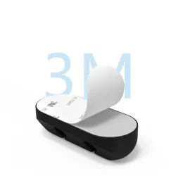 Black silicone cable organizer - with adhesive stickerAdhesives & Tapes