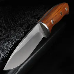 Cuchillos & multitoolsCuchillo táctico / de caza - mango de madera