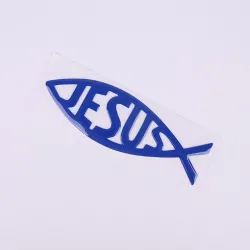 Jesus / fish symbol - car stickerStickers