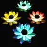 Iluminación solarFlor con energía solar - forma de loto - LED - decoración flotante de fuente / estanque