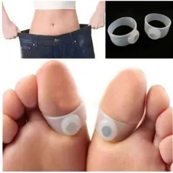 Magnetic silicone toe ring - slimming / massage - 2 piecesMassage
