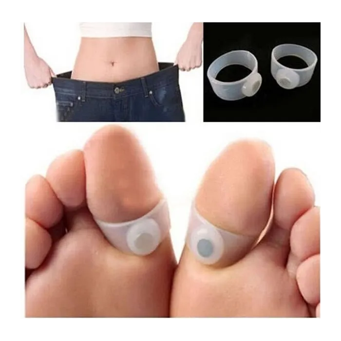 Magnetic silicone toe ring - slimming / massage - 2 piecesMassage