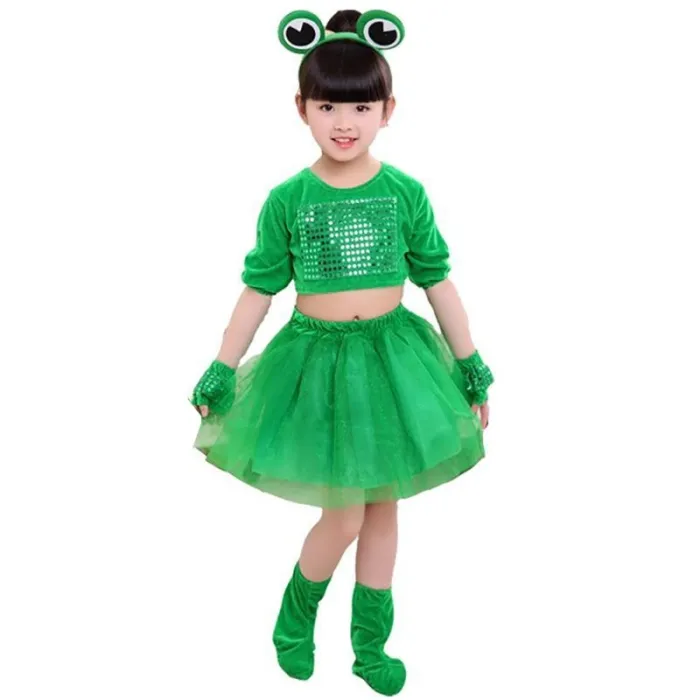 DisfracesPequeña rana verde - disfraz niña / niño - set