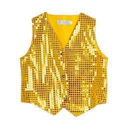 RopaChaleco de lentejuelas brillantes para niños