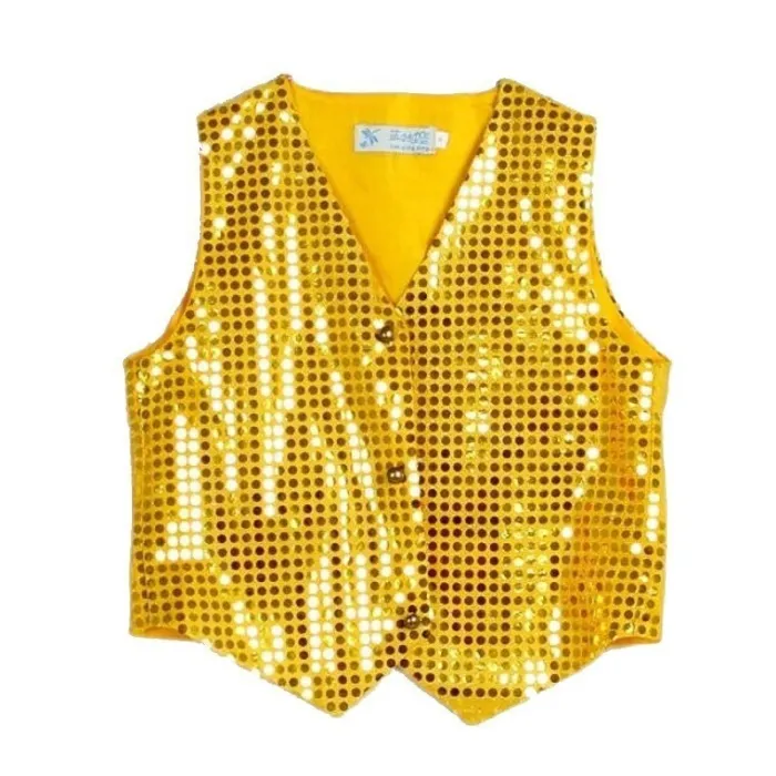 RopaChaleco de lentejuelas brillantes para niños