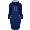 Elegant knee length dress - with turtleneckDresses