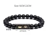 PulseraPulsera de cuentas negras con corona - 3 piezas