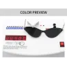 Cat eye style sunglasses - with chain / heartSunglasses