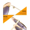 Round rainbow sunglasses - metal frameSunglasses