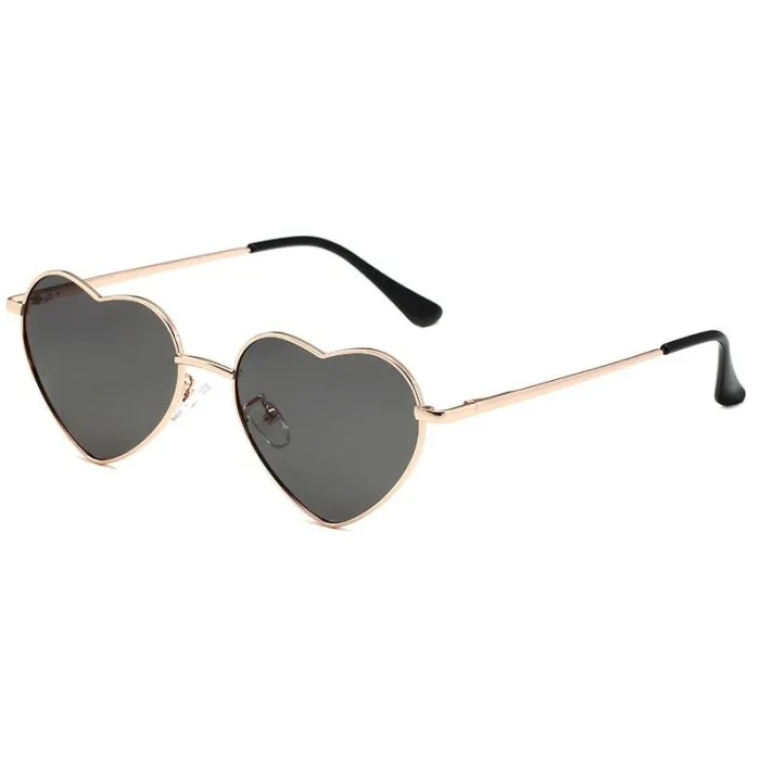 Heart shaped sunglasses - metal frame - UV400Sunglasses