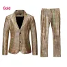 Men's suit - rainbow plaid sequinPants