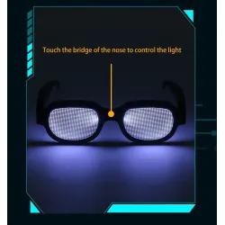 Gafas de solGafas luminosas LED - estilo punk - USB