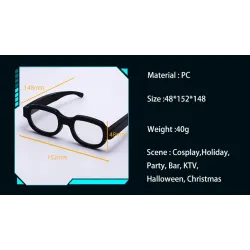 Gafas de solGafas luminosas LED - estilo punk - USB