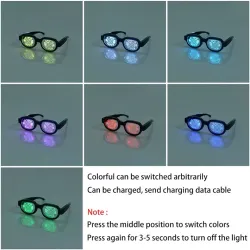 Gafas de solGafas luminosas LED - estilo punk - USB