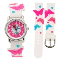 RelojReloj de cuarzo para niños - correa de silicona decorativa