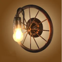 ApliquesRueda industrial vintage - lámpara de pared