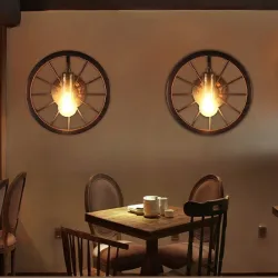 ApliquesRueda industrial vintage - lámpara de pared