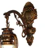 ApliquesLámpara de pared LED vintage - linterna de hierro