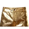 Fashionable shiny metallic pantsPants
