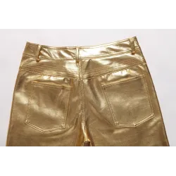 Fashionable shiny metallic pantsPants