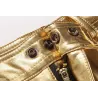 Fashionable shiny metallic pantsPants