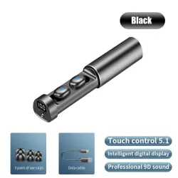 AuricularesTWS 5.1 - Auriculares inalámbricos Bluetooth - control táctil - con caja de carga