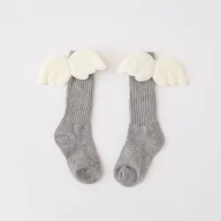 Long cotton socks - with angel wingsClothing