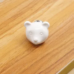 3D ceramic bear - furniture handles - knobsFurniture