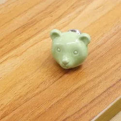 MueblesOso de cerámica 3D - tiradores para muebles - pomos