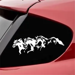PegatinasVinilo adhesivo para coche - tres caballos