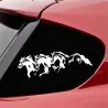 PegatinasVinilo adhesivo para coche - tres caballos