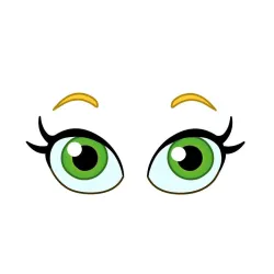 PegatinasAdhesivo de vinilo para coche - grandes ojos verdes