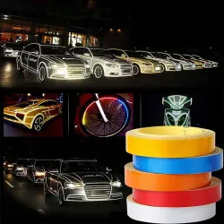 PegatinasCinta reflectante - Adhesivo coche/moto - 1 cm * 5 m