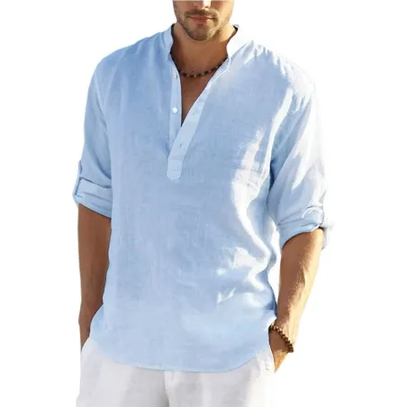 Classic long sleeve shirt - buttoned necklineT-shirts