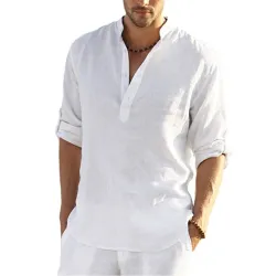 Classic long sleeve shirt - buttoned necklineT-shirts