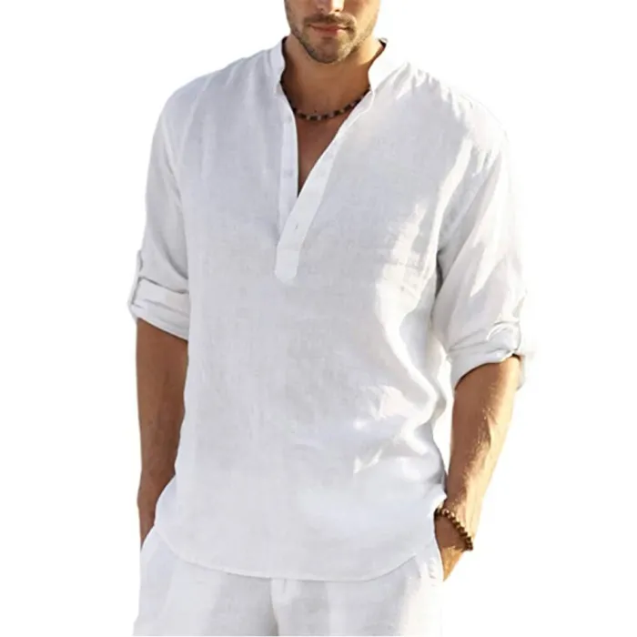 Classic long sleeve shirt - buttoned necklineT-shirts