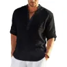 CamisetasCamisa clásica manga larga - escote abotonado
