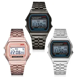 RelojesReloj electrónico retro - resistente al agua - unisex