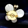 Pearl shell butterfly - with crystals / pearlsBrooches