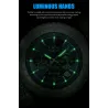 RelojesLIGE - reloj de cuarzo de lujo - luminoso - acero inoxidable - resistente al agua - oro rosa / negro