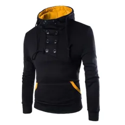 Hoodies & SudaderaCálida sudadera con capucha - con botones en el cuello
